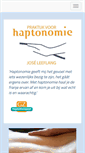 Mobile Screenshot of haptonomieleeflang.nl